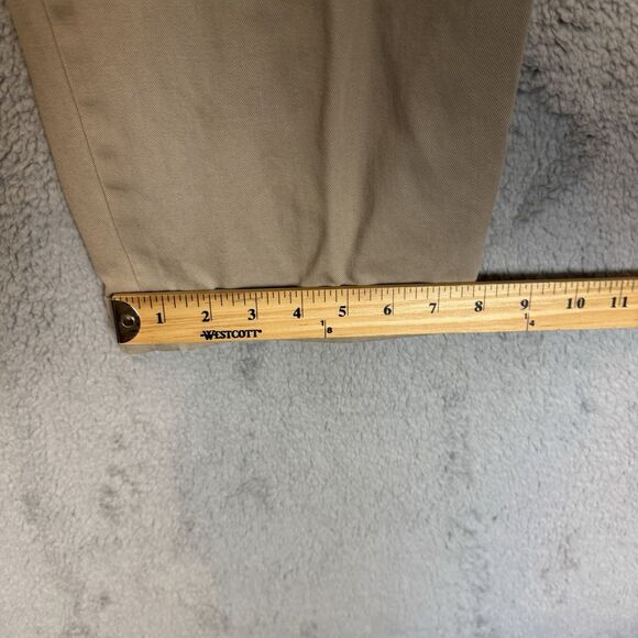 Bills Khakis Pants Mens 37x29 Khaki Straight Leg Chino Pleated Cuffed - Picture 5 of 11